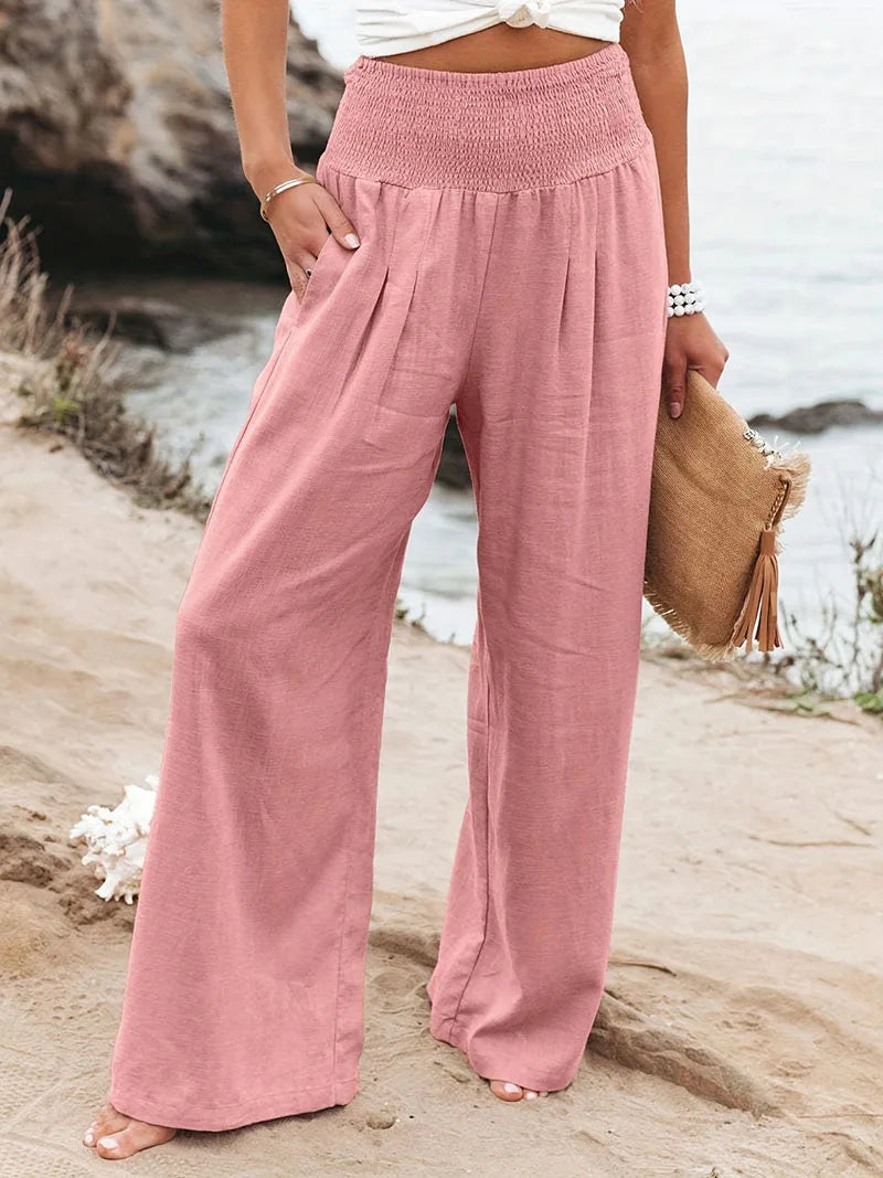New Spring Women's Casual Pants, Casual Style, Comfortable Mid Waist Long Pants for Women