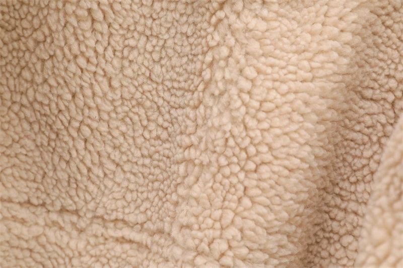 RARF 2024 New Woman's Fashion Thick Warm Faux Shearling Jacket Coat Vintage Long Sleeve Belt Hem Female Outerw