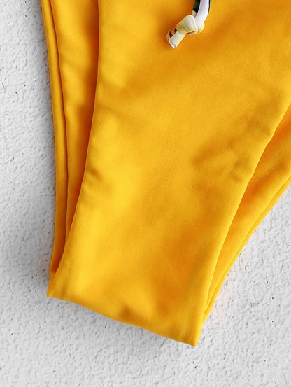 Sunflower Printed Bikini Set Sexy Swimwear Women 2025 Mujer Push Up Padded Biquini Bathers Bandage Bathing Suit Swimsuit Bikini