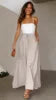 Spring Summer New Women's Wide Leg Pants Elastic Belt Wide Leg High Waist Long Skirt