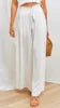 Spring Summer New Women's Wide Leg Pants Elastic Belt Wide Leg High Waist Long Skirt