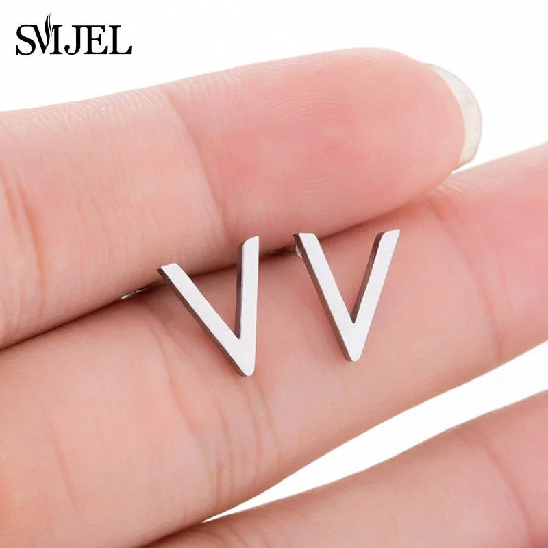 SMJEL Multiple Stainless Steel Stud Earrings for Women Girls Fashion Minimalist Skull Ghost Music Earrings Jewelry Punk Gifts