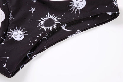 Sunflower Printed Bikini Set Sexy Swimwear Women 2025 Mujer Push Up Padded Biquini Bathers Bandage Bathing Suit Swimsuit Bikini