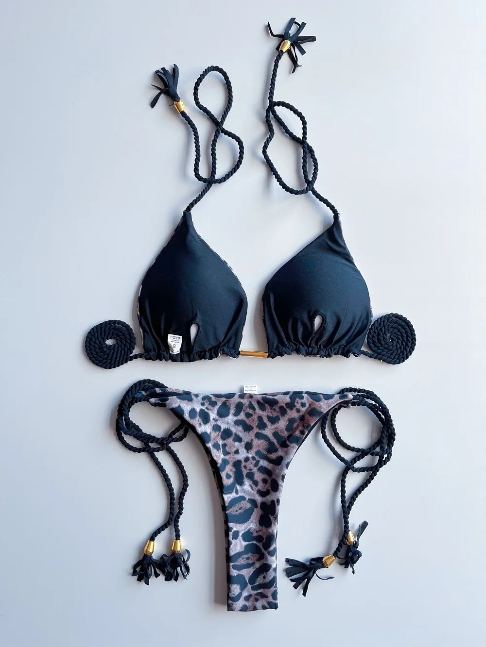 RUOTONGSEPT Sexy Leopard Print Bikini Set Swimsuit Women's Swimwear For Female Biquini Two Piece Beachwear 2023 New Bathing Suit