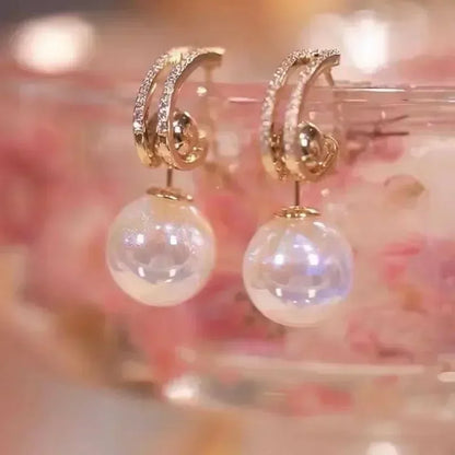 French High-end Brown Crystal Earrings For Women Fashion Luxurious Personalized Daily Accessories Prom jewelry Anniversary Gifts