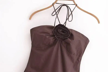 Dresses Summer Women's 2025 New Chic Tube Top Hanging Neck Holiday Dress Women's Street Fashion Party Long Dress