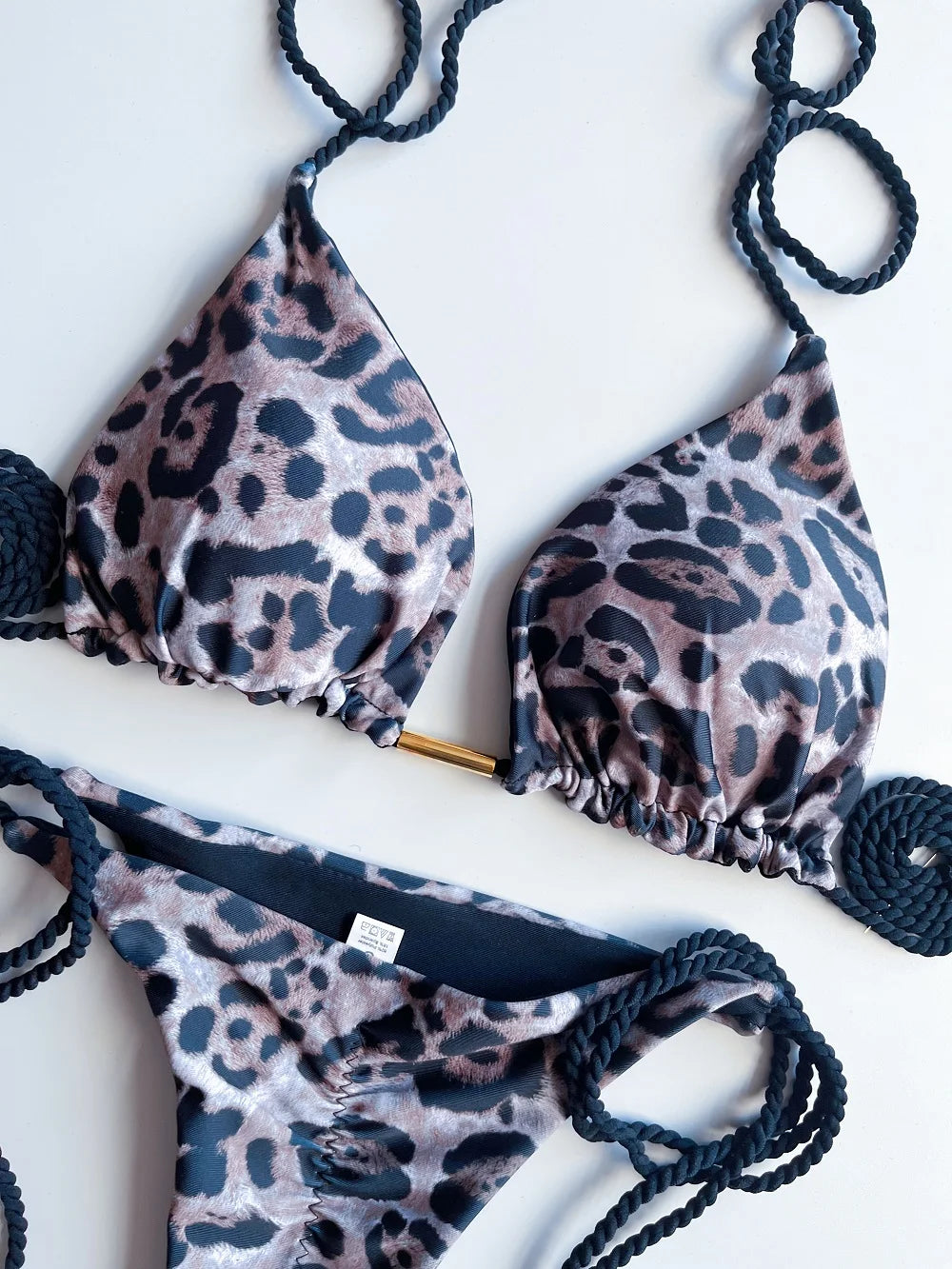 RUOTONGSEPT Sexy Leopard Print Bikini Set Swimsuit Women's Swimwear For Female Biquini Two Piece Beachwear 2023 New Bathing Suit