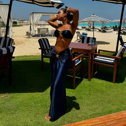 Star Bikinis With Cover Up Luxury Woman Swimsuit Sexy Swimwear Shiny Swim Suit Brazilian Biquini Bodysuit Bathingsuit Beachwear