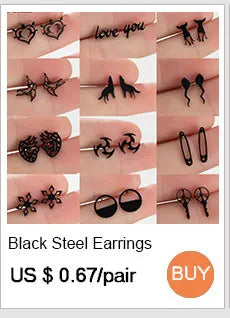 SMJEL Multiple Stainless Steel Stud Earrings for Women Girls Fashion Minimalist Skull Ghost Music Earrings Jewelry Punk Gifts