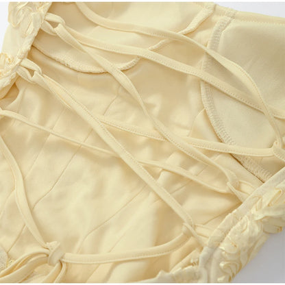 Women Elegant Printed Long Dress Chic Back Lace Up Slim Fish Tail Pendulum Sling Robes 2025 New Lady Party Club Evening Gowms