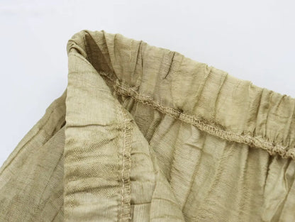 Women Print Long Pants Sets For Women Lapel Half Sleeve Single Breasted Shirts + High Waist Lace-Up Wide Leg Pants