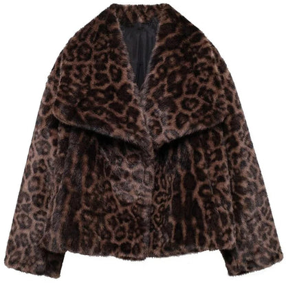 HXAO Women's Fur Coat Women 2024 Plush Burgundy Bomber Jacket Solid Crop Long Sleeve Jacket Warm Winter Coats Woman Casual Coats