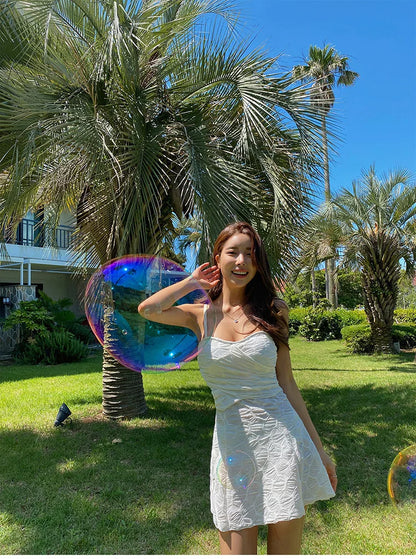 Sexy New One-Piece Swimsuit Women's Strapl Gathered Ba Batherie Thermal Belly Covering Slimming Casual Swimwear