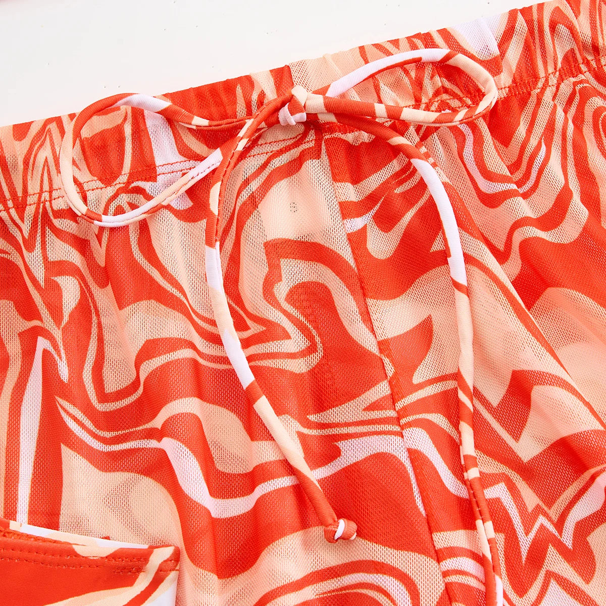 Sexy Bikini 2025 Women 3 Pieces Swimwear Female High Waist Swimsuit Orange Bathers Swimming Bathing Swim Suit Summer Beachwear