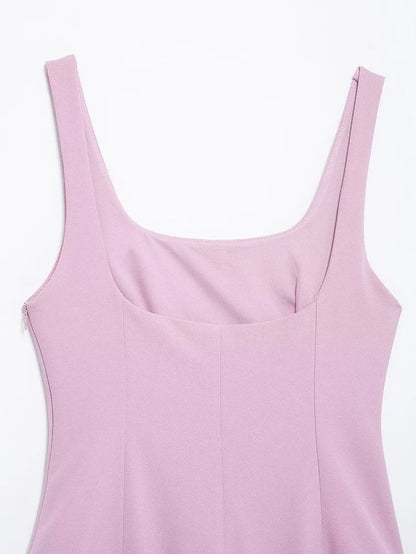 MUJER 2025 Pleated Mini Dress Women Jumpsuit Backless Short Dresses for Women Straps Playsuit Dress Woman Party Women's Dress