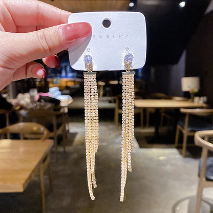 French High-end Brown Crystal Earrings For Women Fashion Luxurious Personalized Daily Accessories Prom jewelry Anniversary Gifts