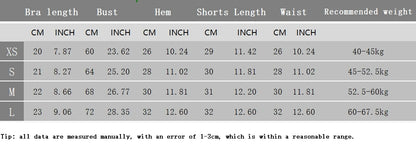 2 Pieces Yoga Suit for Women Seamless Fitness Gym Clothes Halter Sports Bra Matching Impact Shorts Workout Sets Gym Set Outfit