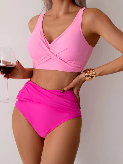 Summer Sexy Bikinis Push Up Swimsuits Women Swimwear For Female Beach Swim Wear Bathing Suits High Waist Bikini Set Pool Bather