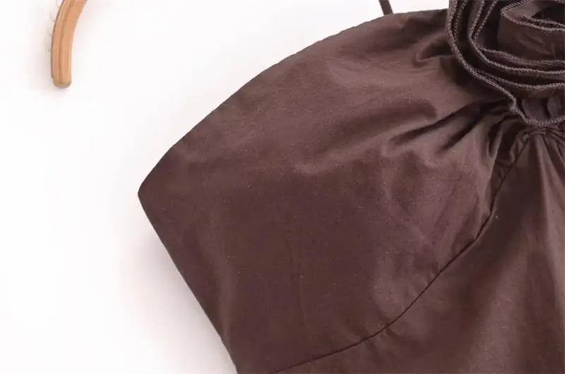 Dresses Summer Women's 2025 New Chic Tube Top Hanging Neck Holiday Dress Women's Street Fashion Party Long Dress