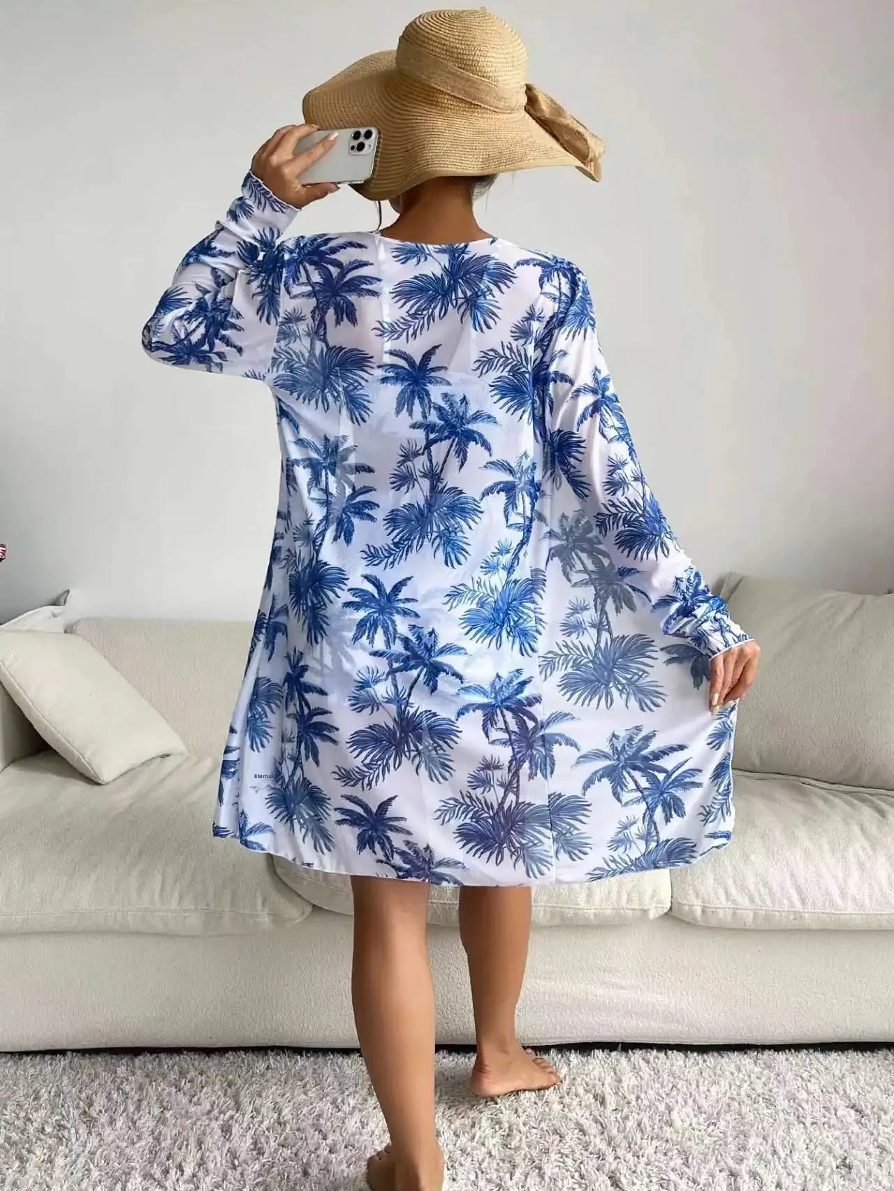 Mingyi New Multi-Color Mesh Cover up Sexy Leg Lengthening Swimsuit Top Bottoms Three-Piece Set Women's Swimwear