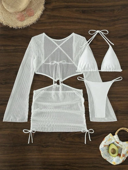 2025 Sexy Bikinis Female Swimsuits Women's Three-Piece Swimwear Beach Swim Wear Bathing Suits Brazilian Bikini Set Pool Bather