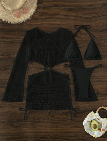 2025 Sexy Bikinis Female Swimsuits Women's Three-Piece Swimwear Beach Swim Wear Bathing Suits Brazilian Bikini Set Pool Bather