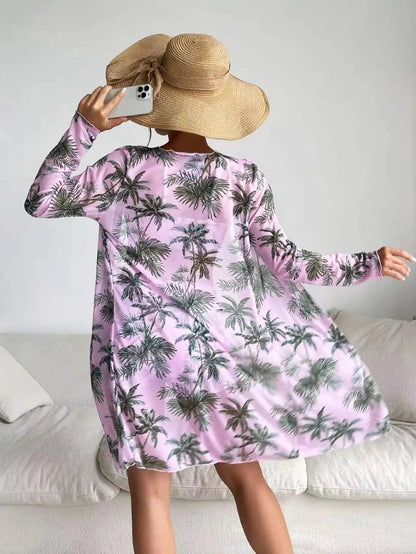 Mingyi New Multi-Color Mesh Cover up Sexy Leg Lengthening Swimsuit Top Bottoms Three-Piece Set Women's Swimwear