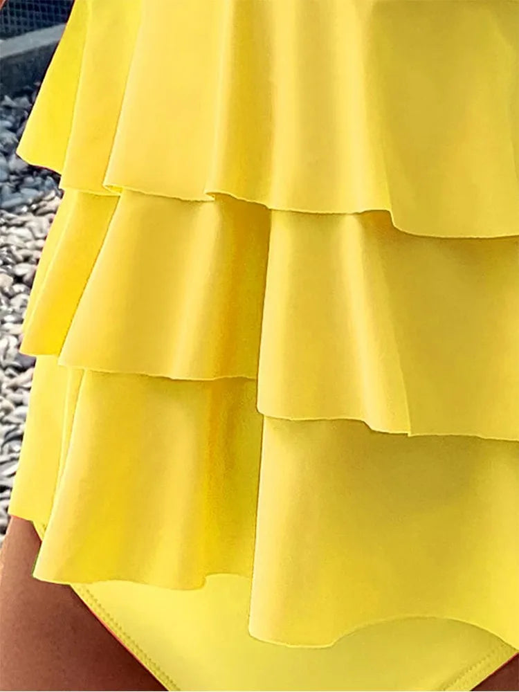 2023 New High Waist Bikini Set Swimsuit Women Beachwear Swim Summer Swimwear Bathing Suit Two Pieces Swimsuits Womens Tankinis