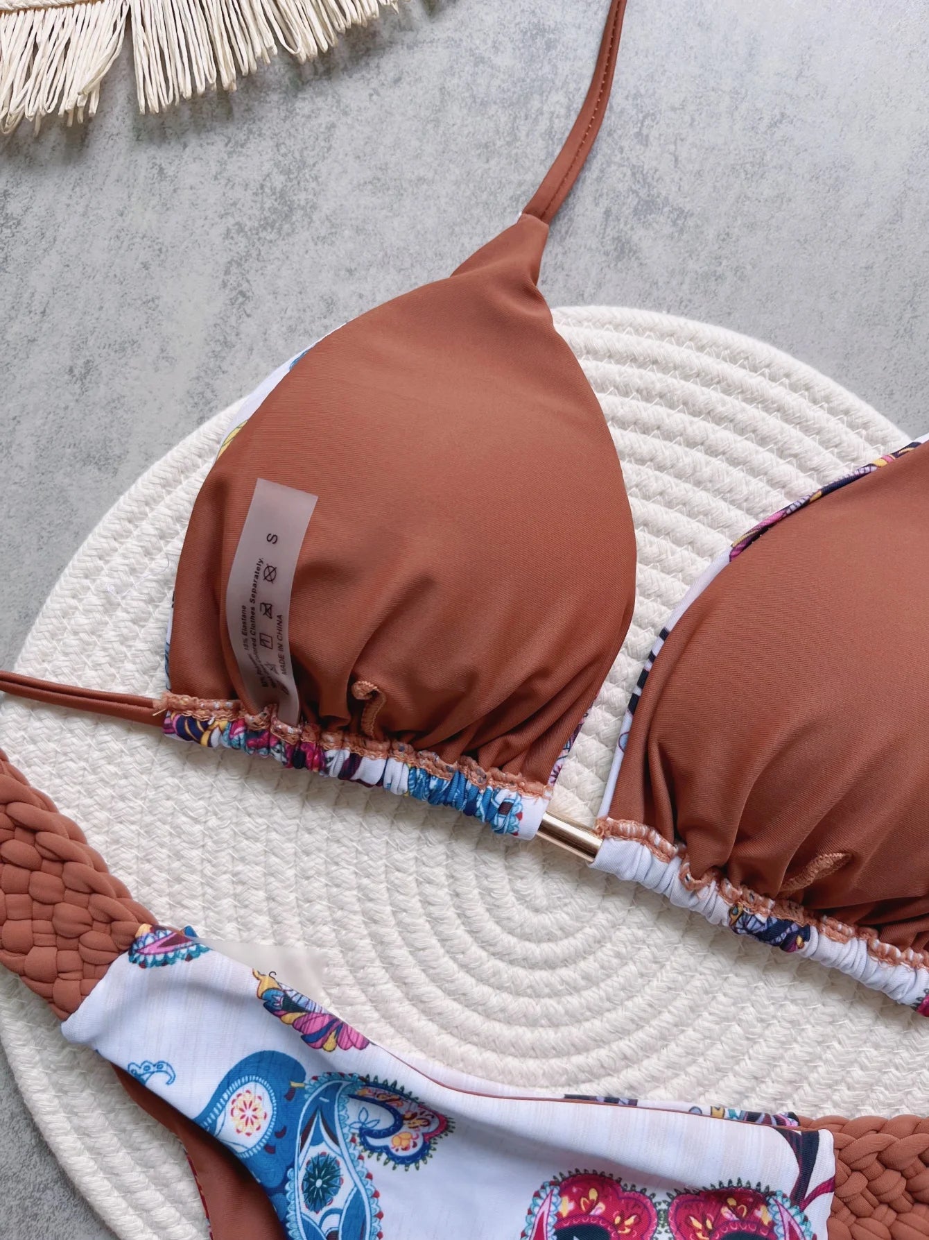 RUOTONSEPT Print Halter Mini Thong High Cut Bikini Female Swimsuit Women Swimwear Two-pieces Bikini set Bather Bathing Suit Swim