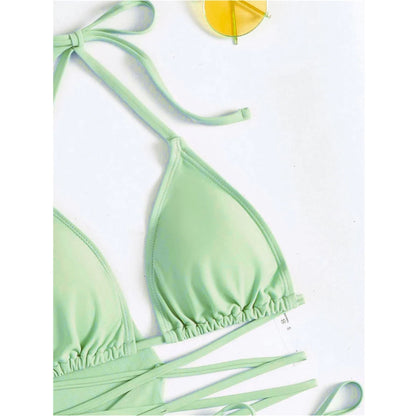 S - XL With Tassel Skirt Long Sleeve Bikini Women Swimwear Female Swimsuit Four-pieces Bikini set Bather Bathing Suit Swim V7060