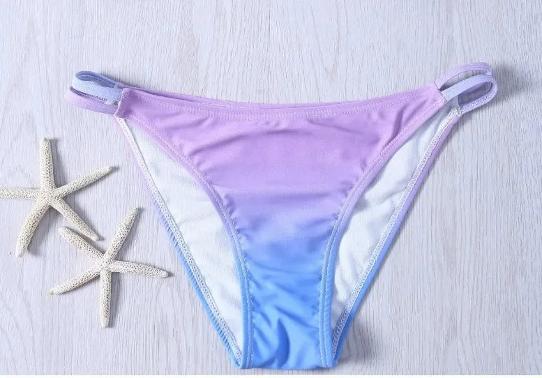 New Arrival Gradient Shell Bikini Swimsuit 4 Styles Mermaid Swimwear Special Offer Women's Fashionable Beachwear from China