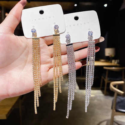 French High-end Brown Crystal Earrings For Women Fashion Luxurious Personalized Daily Accessories Prom jewelry Anniversary Gifts