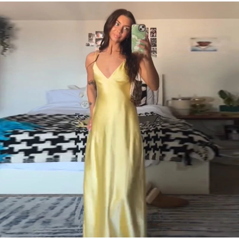 2025 Sexy Party Off Shoulder Dresses Women's Elegant Sleeveless Hollow Out Beach Dress Backless High Street Lady Summer Vestidos