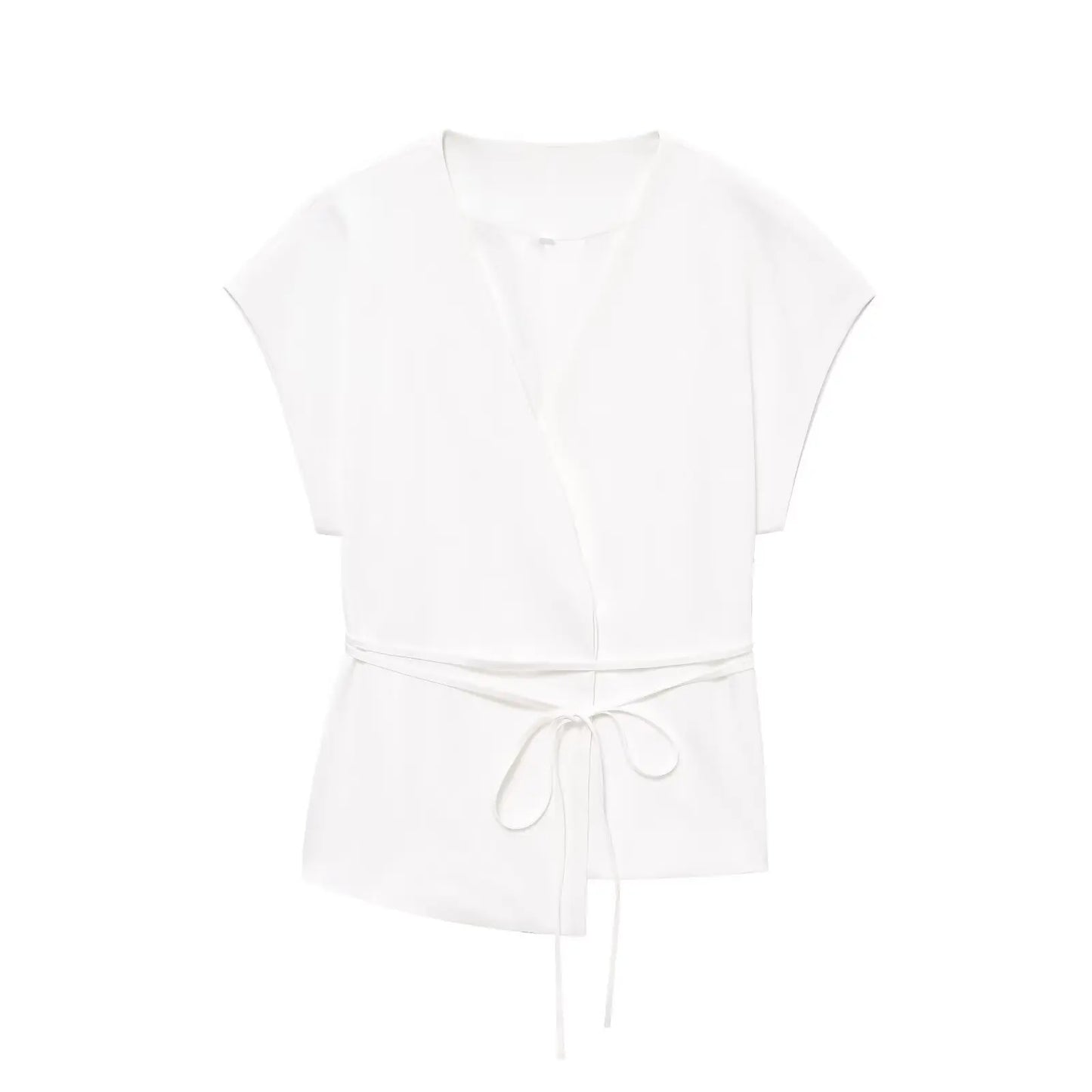 TFMLN Fashion Women's Trouser Suits Sleeveless V-Neck Top With Belt Straight Pants Sets 2025 Spring Summer Commuter 2 Piece Set