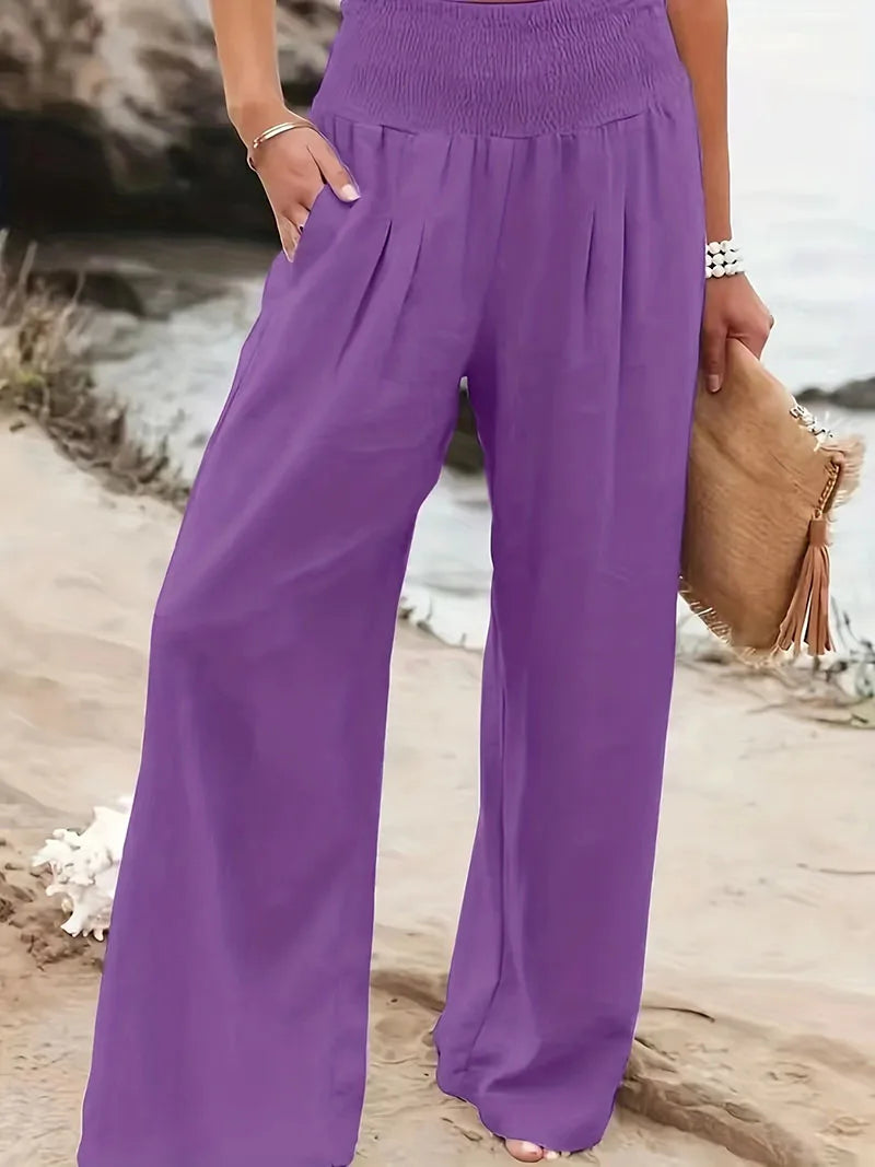 New Spring Women's Casual Pants, Casual Style, Comfortable Mid Waist Long Pants for Women