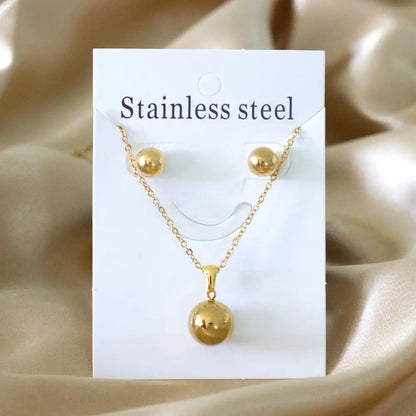 LUXUKISSKIDS Fashion Cubic Love Heart Minimalist Jewelry Set Necklace Earrings Bracelets Stainless Steel Women/Girls Accesories