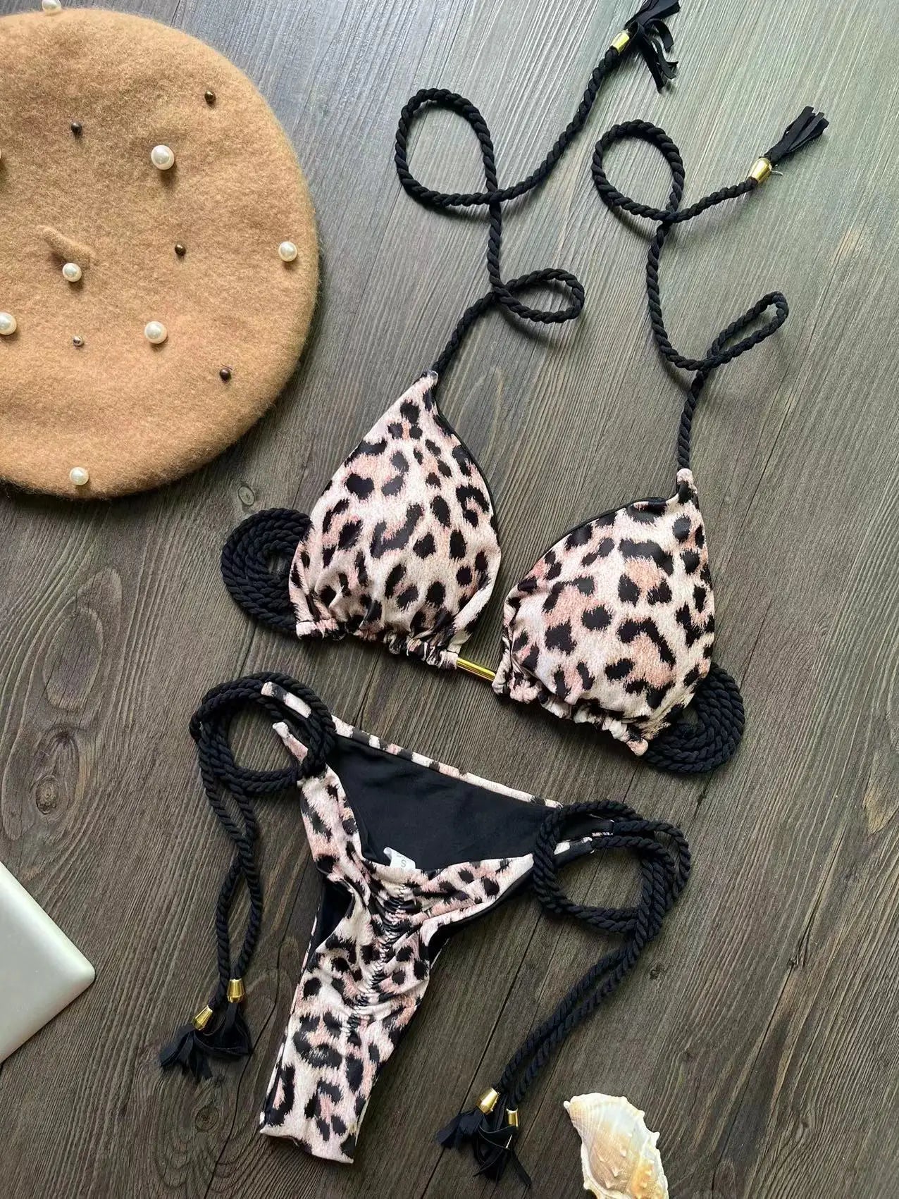 RUOTONGSEPT Sexy Leopard Print Bikini Set Swimsuit Women's Swimwear For Female Biquini Two Piece Beachwear 2023 New Bathing Suit