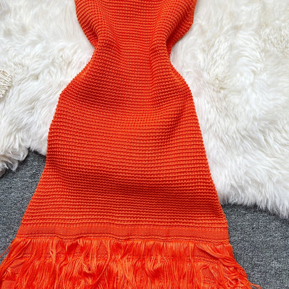 YuooMuoo Women Dress 2025 New Summer Fashion Sexy Openwork Stitching Sleeveless Bodycon Party Dress Korean Lady Beach Vestidos