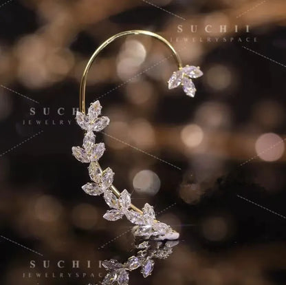 French High-end Brown Crystal Earrings For Women Fashion Luxurious Personalized Daily Accessories Prom jewelry Anniversary Gifts