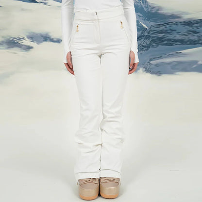 Cotton Ski Women's Winter Jumpsuit Sets Zipper Loose Jacket Straight Pants Suits Skiwear Snow Commute Street Outdoors Romper