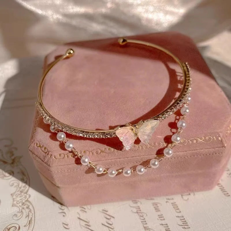 Bohemian Minimalist Metal Chain Women's Set of 6 Multi-layer Chain Simple Fashionable Bracelets Wedding Jewelry Birthday Gifts