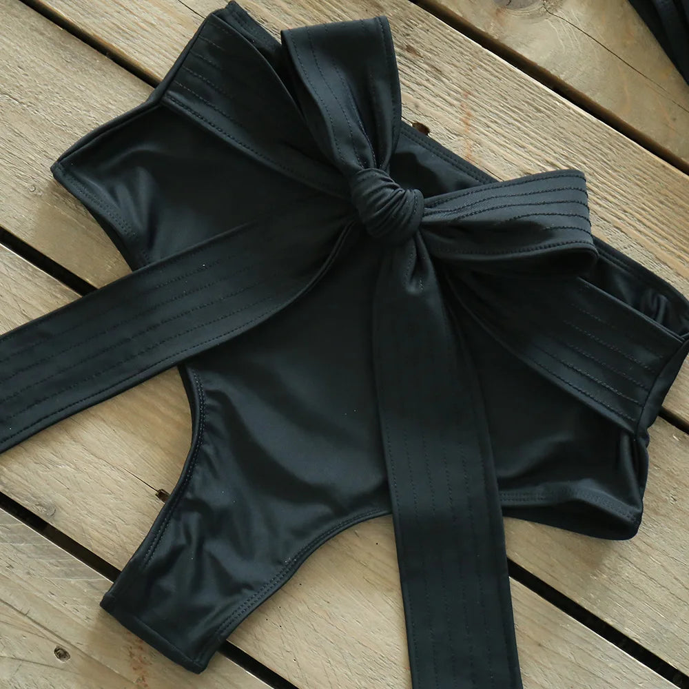 2025 Print Bikini Women Swimwear Push Up Swimsuit High Waist Biquini Halter Backless Bathing Suit Ruffle Beach Wear Summer