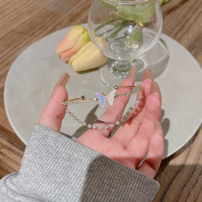 Bohemian Minimalist Metal Chain Women's Set of 6 Multi-layer Chain Simple Fashionable Bracelets Wedding Jewelry Birthday Gifts