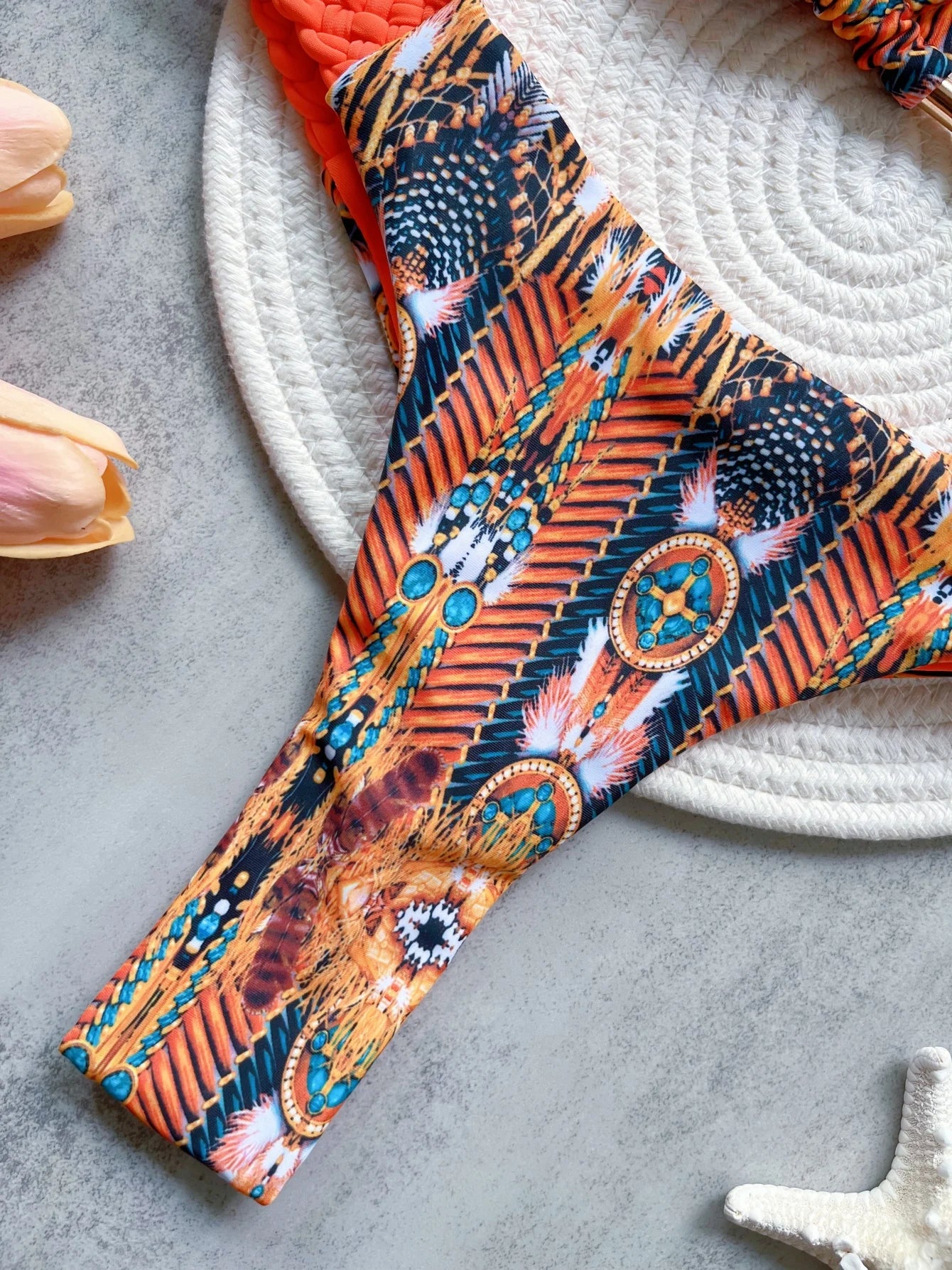 RUOTONSEPT Print Halter Mini Thong High Cut Bikini Female Swimsuit Women Swimwear Two-pieces Bikini set Bather Bathing Suit Swim