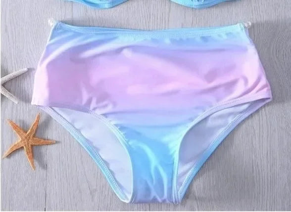 New Arrival Gradient Shell Bikini Swimsuit 4 Styles Mermaid Swimwear Special Offer Women's Fashionable Beachwear from China