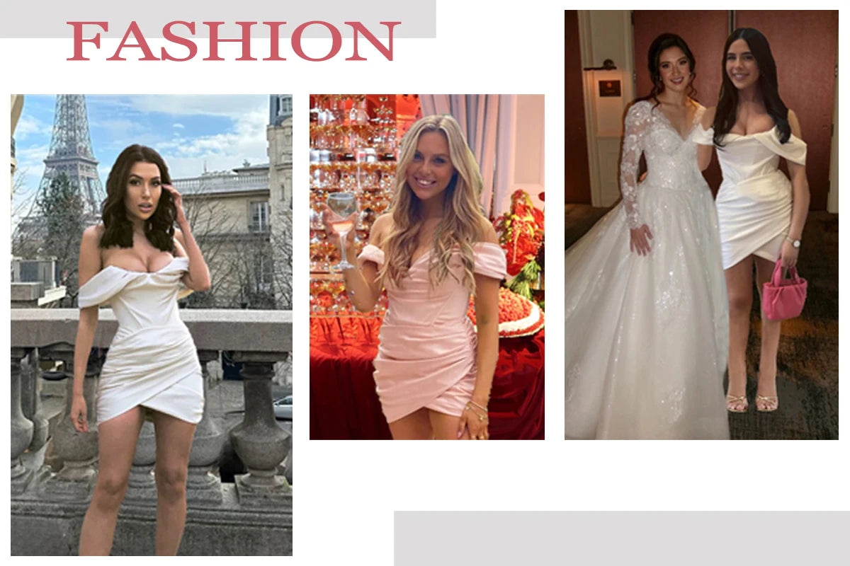 Suninheart White Off The Shoulder Autumn Bodycon Dress 2025 Long Sleeve Elegant Lace Maxi Dress Wedding Guest Dress for Women