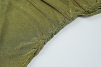 Hugcitar Halter Solid Sleeveless Backless Ruched Sexy Bodycon Maxi Prom Dress Summer Women Elegant Outfit Evening Party Birthday