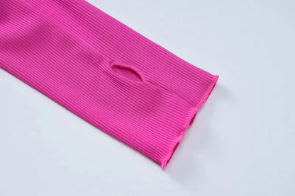 Dulzura Women 2024 Spring Autumn Fashion Long Sleeve Knitted Streetwear Bodycon Short Mini Dress Wholesale Items For Business