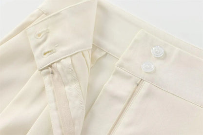 TFMLN Fashion Women's Trouser Suits Sleeveless V-Neck Top With Belt Straight Pants Sets 2025 Spring Summer Commuter 2 Piece Set