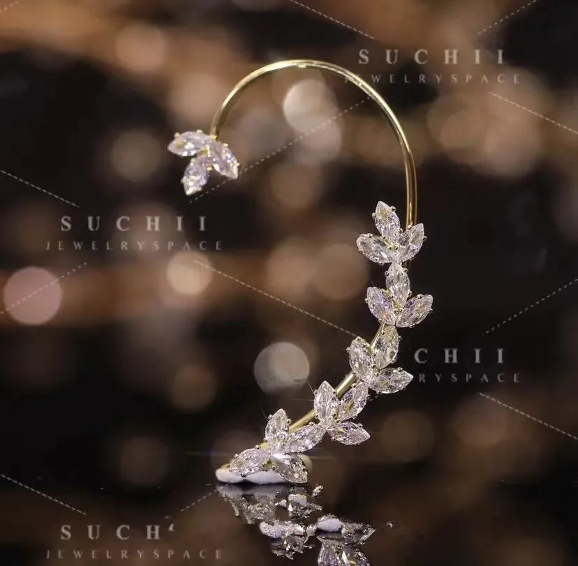 French High-end Brown Crystal Earrings For Women Fashion Luxurious Personalized Daily Accessories Prom jewelry Anniversary Gifts